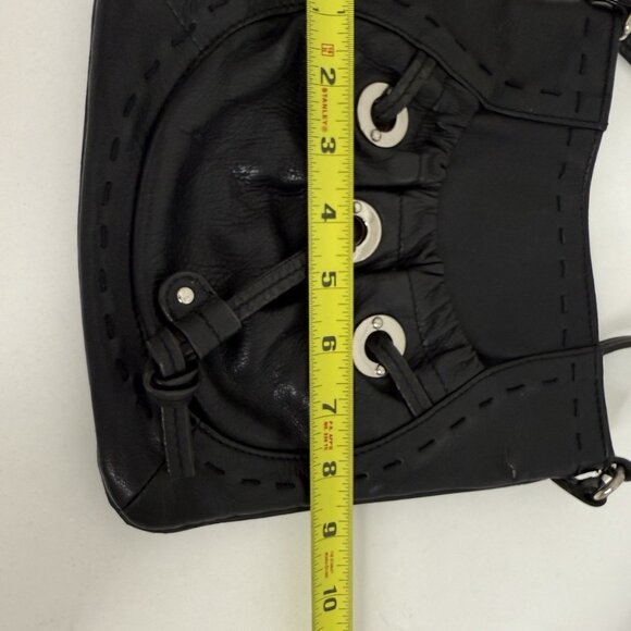 B. Makowsky Glove Leather Drawstring Crossbody Bag QVC Purse Womens Bag Travel - Picture 11 of 12